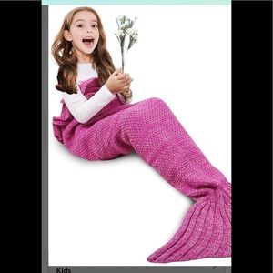 Mermaid tail blanket